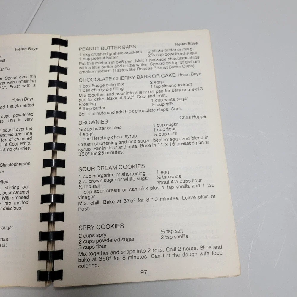 St Peters Cook Book 125th Anniversary Oconto Wisconsin 1857-1982 Vintage